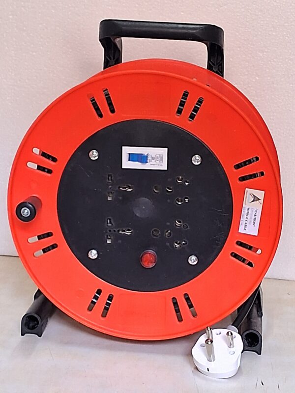 Extension Cable Reel with Domestic Sockets & MCB